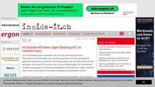 
                            7. Inside-IT: Hirslanden-Kliniken lagert Backup-RZ an nexellent aus