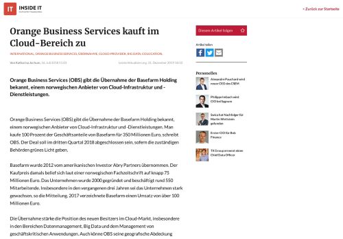 
                            7. Inside-IT: Orange Business Services kauft im Cloud-Bereich zu