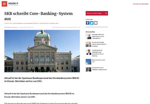 
                            6. Inside-IT: SKB schreibt Core-Banking-System aus