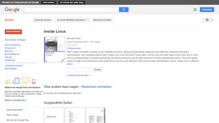 
                            8. Inside Linux - Google Books-Ergebnisseite