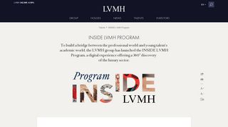 
                            6. INSIDE LVMH Program - LVMH