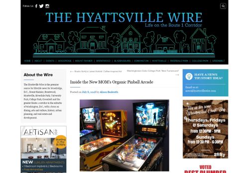 
                            13. Inside the New MOM's Organic Pinball Arcade - The Hyattsville Wire