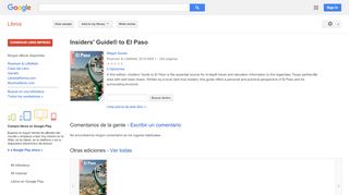 
                            13. Insiders' Guide® to El Paso - Resultado de Google Books