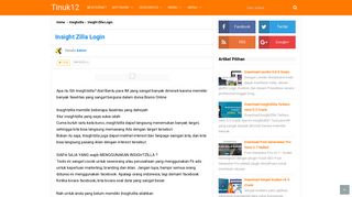 
                            7. Insight Zilla Login - Tinuk12
