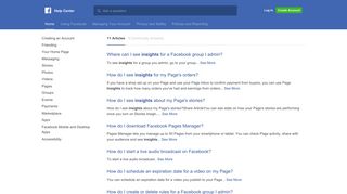 
                            4. Insights - Facebook