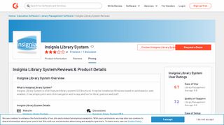 
                            10. Insignia Library System Reviews 2018 | G2 Crowd