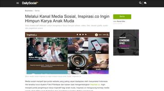 
                            8. Inspirasi.co ingin himpun karya anak muda | Dailysocial