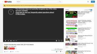 
                            11. Inspire Scholarship under SHE 2019 full details. - YouTube