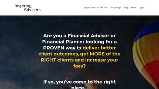 
                            2. Inspiring Advisers - where good financial planners become GREAT