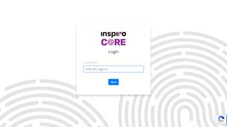 
                            4. INSPIRO CORE: Login