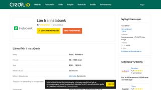 
                            5. Instabank Lån ® Logg inn på min side ᐈ Få lån opp til 500000 kr ...