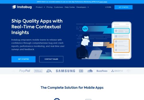 
                            3. Instabug: In-App Feedback, Bug Reporting and Mobile Testing for Apps