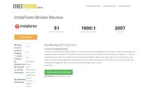 
                            9. InstaForex Forex Broker Review: Sign Up Bonus, Spreads & Demo ...