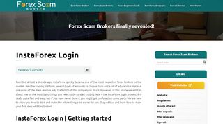 
                            4. InstaForex Login | Come on in and start trading - Forex Scam Buster