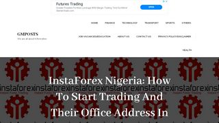 
                            8. InstaForex Nigeria: How To Start Trading And Their Office Address In ...