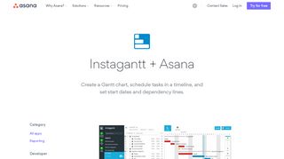 
                            5. Instagantt + Asana app integration: easy Gantt charts · Asana