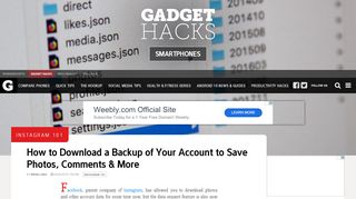 
                            5. Instagram 101: How to Download a Backup of Your Account to Save ...