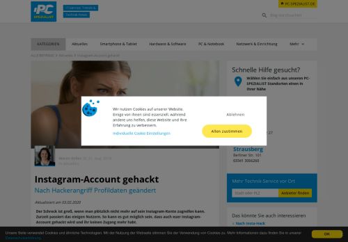 
                            11. Instagram-Account gehackt – Nach Hackerangriff Profildaten geändert