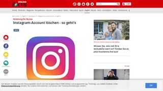 
                            6. Instagram-Account löschen - so geht's - FOCUS Online