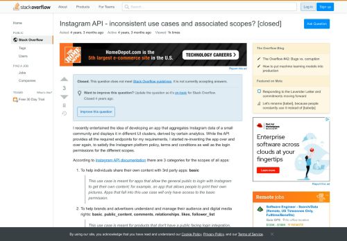 
                            4. Instagram API - inconsistent use cases and associated scopes ...