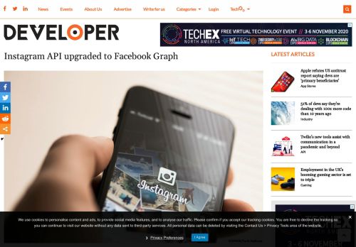 
                            12. Instagram API upgraded to Facebook Graph - Developer Tech