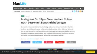 
                            13. Instagram: Benachrichtigungen für einzelne Nutzer aktivieren | Mac Life