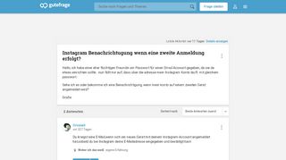 
                            4. Instagram Benachrichtugung wenn eine zweite Anmeldung erfolgt? (E ...