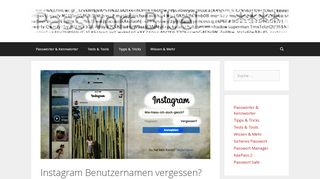 
                            3. Instagram Benutzernamen vergessen? So findest Du ... - Passwort Bibel