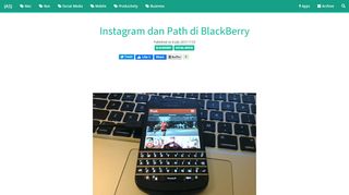 
                            11. Instagram dan Path di BlackBerry • Adham Somantrie