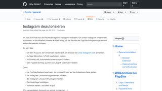 
                            5. Instagram deautorisieren · flypsite/general Wiki · GitHub