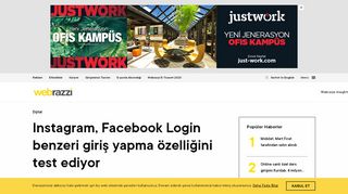 
                            8. Instagram, Facebook Login benzeri giriş yapma özelliğini test ediyor