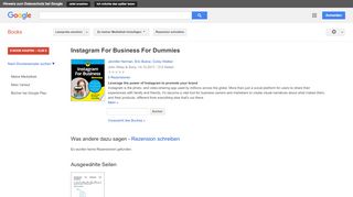 
                            8. Instagram For Business For Dummies