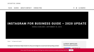 
                            11. Instagram for Business – The Beginner's Guide (2018 Update)