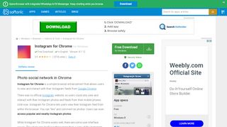 
                            8. Instagram for Chrome - Download