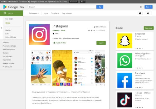 
                            6. Instagram - แอปพลิเคชันใน Google Play