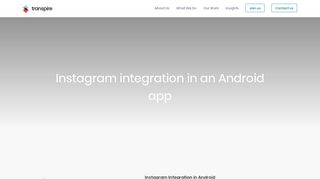 
                            10. Instagram Integration in an Android App - Part 1 | transpire