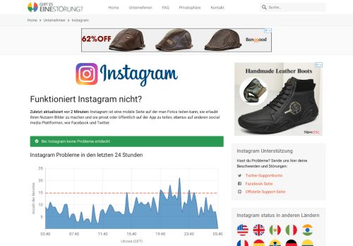 
                            6. Instagram ist ausgefallen oder funktioniert nicht ? Aktuelle App ...