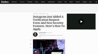 
                            10. Instagram Just Added A Verification Request Form And New ...