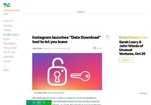 
                            8. Instagram launches “Data Download” tool to let you leave | ...