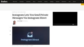 
                            9. Instagram Lets You Send Private Messages Via Instagram Direct