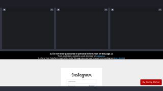
                            3. Instagram login page - CodePen