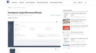 
                            1. İnstagram Login Sorunsuz Script - Tugay Özbilgiç - Blog