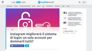 
                            9. Instagram migliorerà il sistema di login: un solo account per dominarli ...