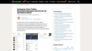
                            9. Instagram: Neue Online-Benachrichtigungen und wie ihr sie ... - Netzwelt