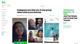 
                            10. Instagram now lets you 4-way group video chat as you browse ...