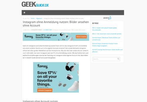 
                            3. Instagram ohne Anmeldung nutzen: Bilder ansehen ohne Account ...