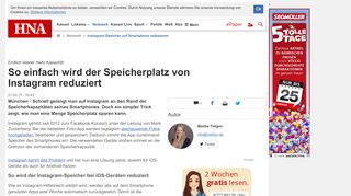
                            13. Instagram-Speicher auf Smartphone reduzieren | Netzwelt - HNA