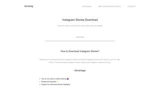 
                            3. Instagram Stories and Stories Highlights Download - storiesig