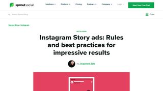 
                            5. Instagram Story Ads Best Practices & Ad Examples | Sprout ...