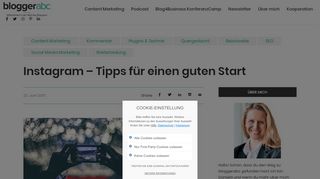 
                            5. Instagram – Tipps für einen guten Start I bloggerabc